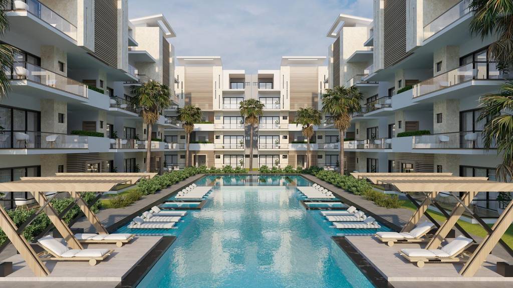 Apartamentos modernos a pasos de la playa en Los Corales de 1 y 2 habitaciones